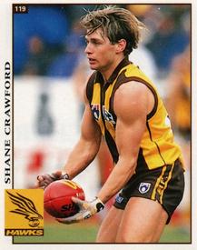 1998 Select AFL Stickers #119 Shane Crawford Front
